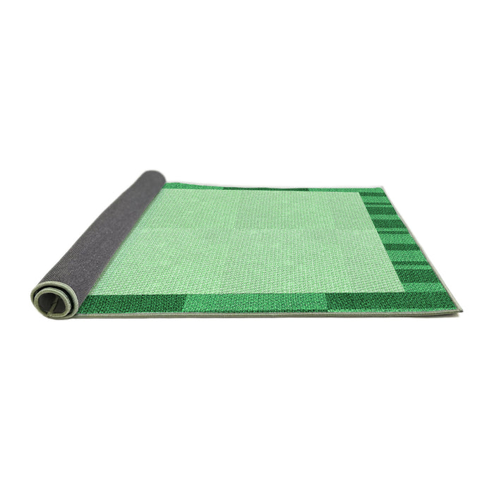 Thickness of Patterned Light Green Rug, pat967grn