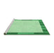 Sideview of Machine Washable Transitional Light Green Rug, wshpat967grn