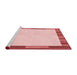 Sideview of Machine Washable Transitional Red Rug, wshpat967rd