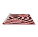 Sideview of Machine Washable Transitional Pastel Pink Rug, wshpat968rd