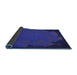 Thickness of Patterned Denim Dark Blue Rug, pat971blu