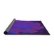 Thickness of Patterned Amethyst Purple Rug, pat971pur