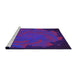 Sideview of Machine Washable Transitional Amethyst Purple Rug, wshpat971pur