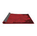 Thickness of Patterned Crimson Red Rug, pat971rd