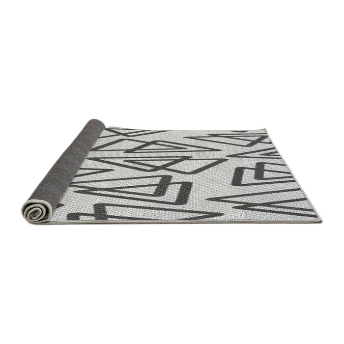 Thickness of Patterned Platinum Gray Rug, pat973gry