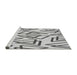 Sideview of Machine Washable Transitional Platinum Gray Rug, wshpat973gry