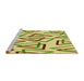 Sideview of Machine Washable Transitional Dark Golden Brown Rug, wshpat973yw