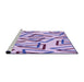 Sideview of Machine Washable Transitional Purple Violet Purple Rug, wshpat974pur