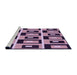 Sideview of Machine Washable Transitional Plum Purple Rug, wshpat975pur