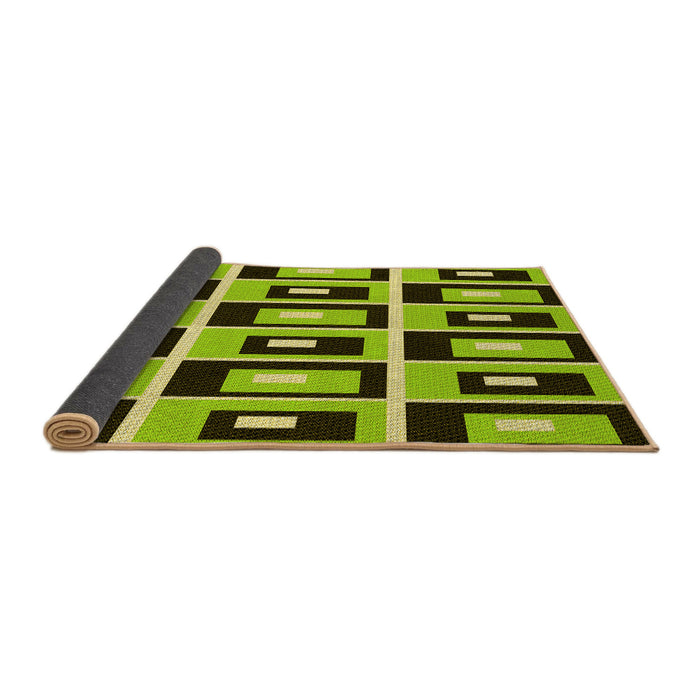 Thickness of Patterned Milk Chocolate Brown Rug, pat975yw