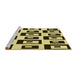 Sideview of Machine Washable Transitional Chocolate Brown Rug, wshpat976yw