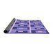 Thickness of Patterned Amethyst Purple Rug, pat977pur