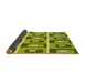 Thickness of Patterned Green Rug, pat977yw