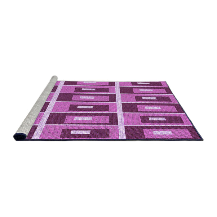 Sideview of Machine Washable Transitional Violet Purple Rug, wshpat978pur