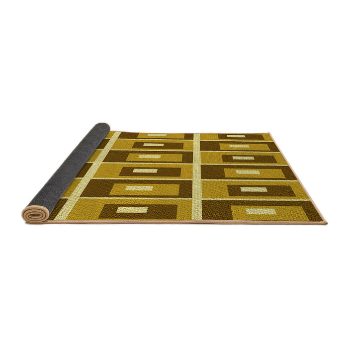 Thickness of Patterned Saddle Brown Rug, pat978yw