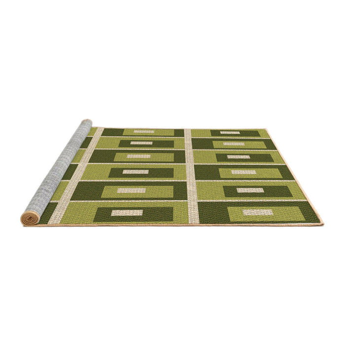 Sideview of Machine Washable Transitional Metallic Gold Rug, wshpat979brn