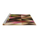 Sideview of Machine Washable Transitional Bronze Brown Rug, wshpat98brn