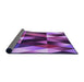 Thickness of Patterned Purple Rug, pat98pur