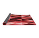 Thickness of Patterned Red Rug, pat98rd