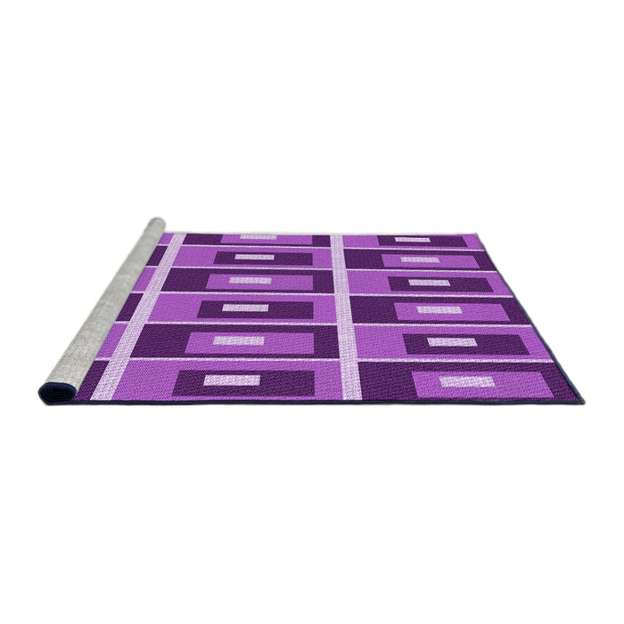 Sideview of Machine Washable Transitional Purple Rug, wshpat980pur