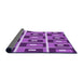 Thickness of Patterned Purple Rug, pat980pur