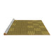 Sideview of Machine Washable Transitional Dark Bronze Brown Rug, wshpat981brn