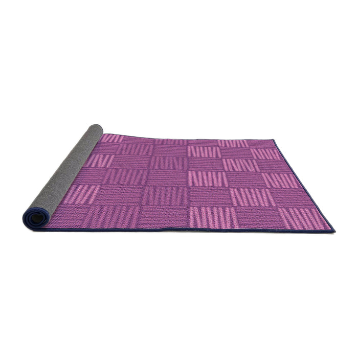 Thickness of Patterned Crimson Purple Rug, pat981pur
