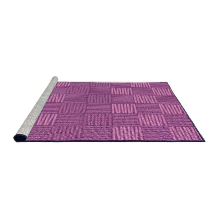 Sideview of Machine Washable Transitional Crimson Purple Rug, wshpat981pur