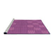 Sideview of Machine Washable Transitional Crimson Purple Rug, wshpat981pur