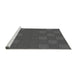 Sideview of Machine Washable Transitional Platinum Gray Rug, wshpat982gry