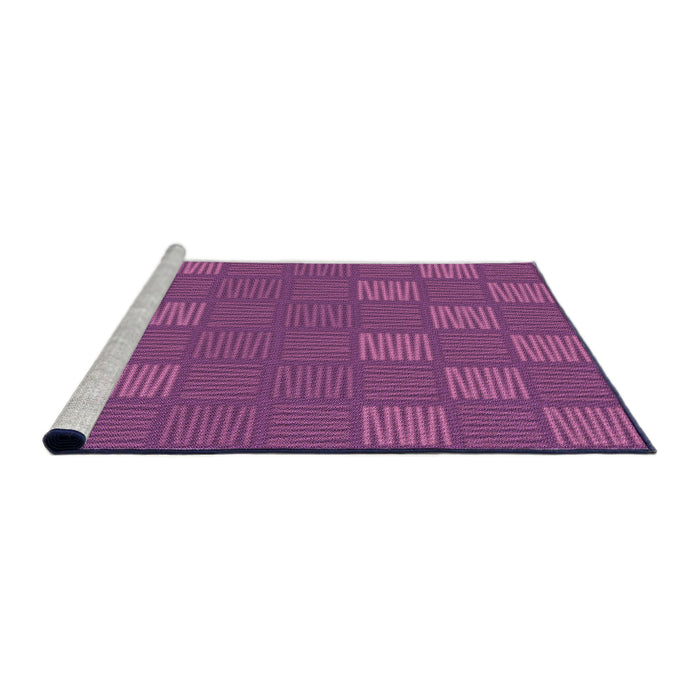 Sideview of Machine Washable Transitional Crimson Purple Rug, wshpat982pur