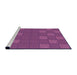 Sideview of Machine Washable Transitional Crimson Purple Rug, wshpat982pur