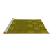 Sideview of Machine Washable Transitional Dark Bronze Brown Rug, wshpat982yw