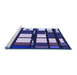 Sideview of Machine Washable Transitional Purple Rug, wshpat986blu