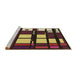 Sideview of Machine Washable Transitional Bronze Brown Rug, wshpat986brn