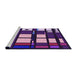 Sideview of Machine Washable Transitional Lilac Purple Rug, wshpat986pur