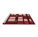Sideview of Machine Washable Transitional Indian Red Rug, wshpat986rd