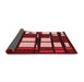 Thickness of Patterned Red Rug, pat986rd