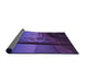 Thickness of Patterned Purple Rug, pat987pur