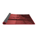 Thickness of Patterned Crimson Red Rug, pat987rd