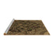 Sideview of Machine Washable Transitional Light Brown Rug, wshpat988brn