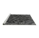 Sideview of Machine Washable Transitional Platinum Gray Rug, wshpat988gry