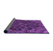 Thickness of Patterned Purple Rug, pat988pur