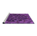 Sideview of Machine Washable Transitional Purple Rug, wshpat988pur