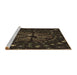 Sideview of Machine Washable Transitional Red Brown Rug, wshpat989brn