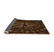 Thickness of Patterned Saddle Brown Rug, pat989org