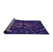 Thickness of Patterned Amethyst Purple Rug, pat989pur