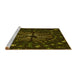 Sideview of Machine Washable Transitional Oak Brown Rug, wshpat989yw