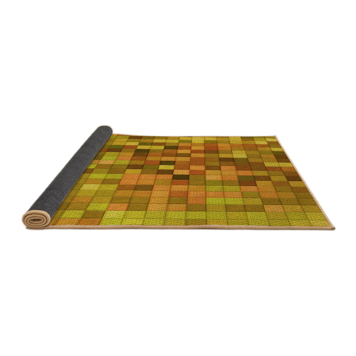 Thickness of Patterned Mahogany Brown Rug, pat99yw