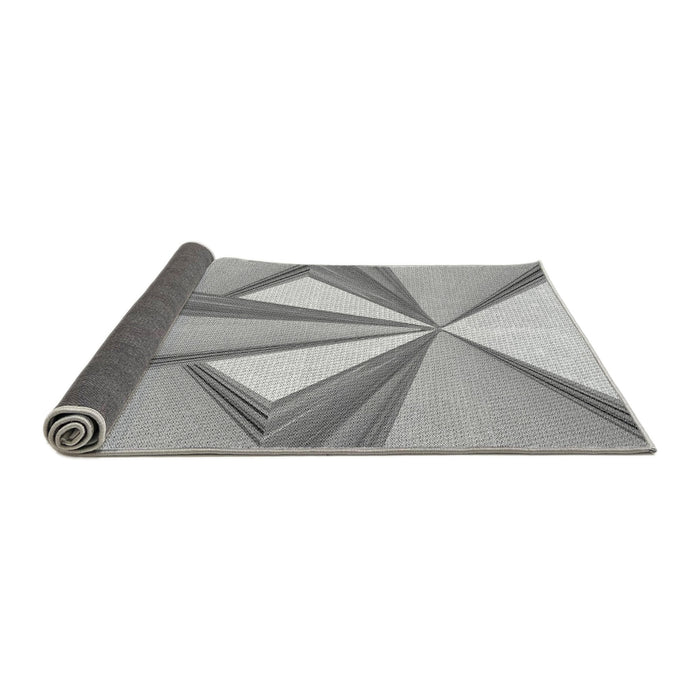 Thickness of Patterned Platinum Gray Rug, pat990gry